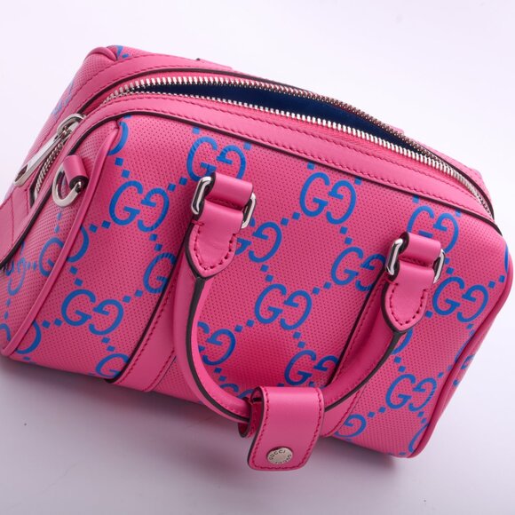 Gucci Jumbo GG Leather 2 Way Handbag Pink 725292 - Picture 7 of 15